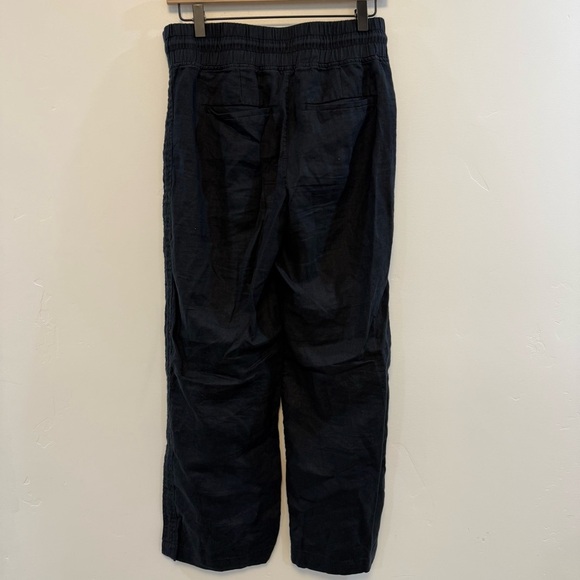 ATHLETA Cabo Linen Wide Leg Pants Black 4/p - Picture 5 of 12